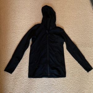Black Lululemon Hooded Jacket (Size 6)